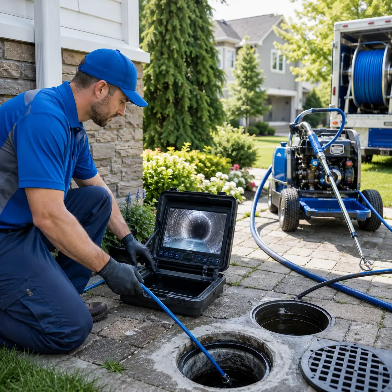 Outdoor drain cleaning professionals serving Amherst, NH