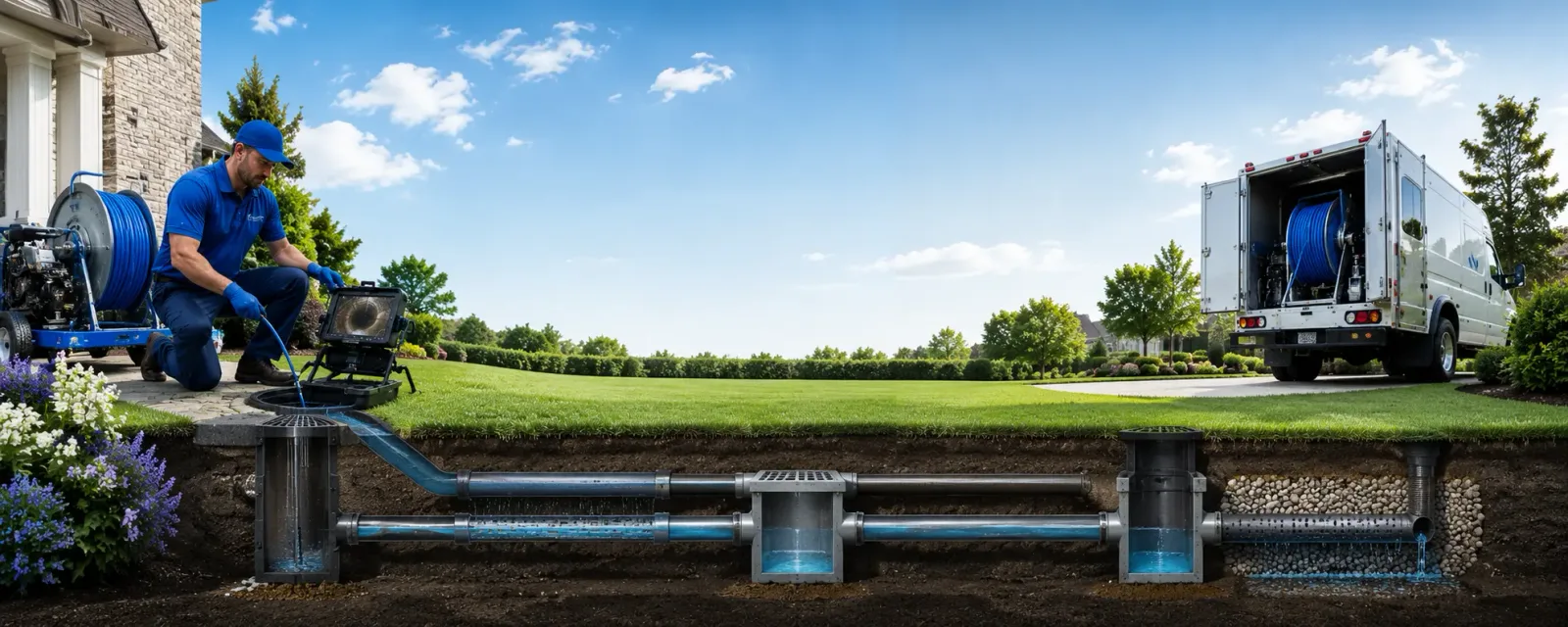 Outdoor drain cleaning information for Amherst, NH